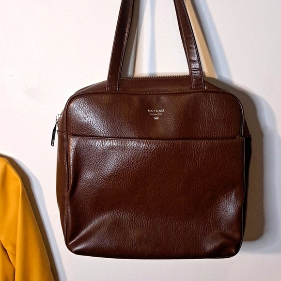 Matt & Nat Handbags - Matt & Nat  Vegan Leather Brown Bag